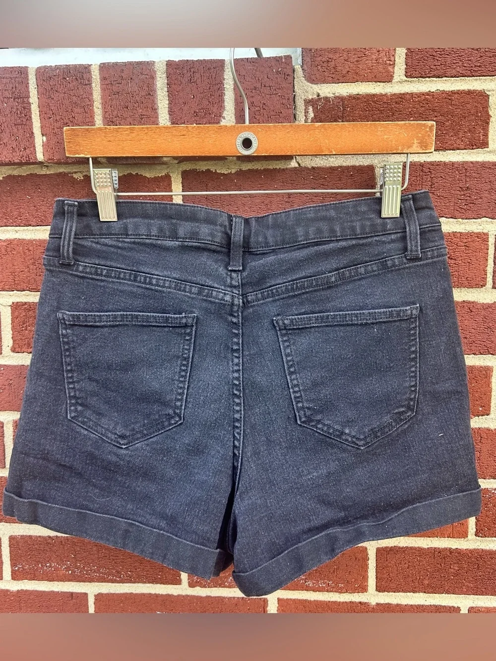 Black Denim Shorts